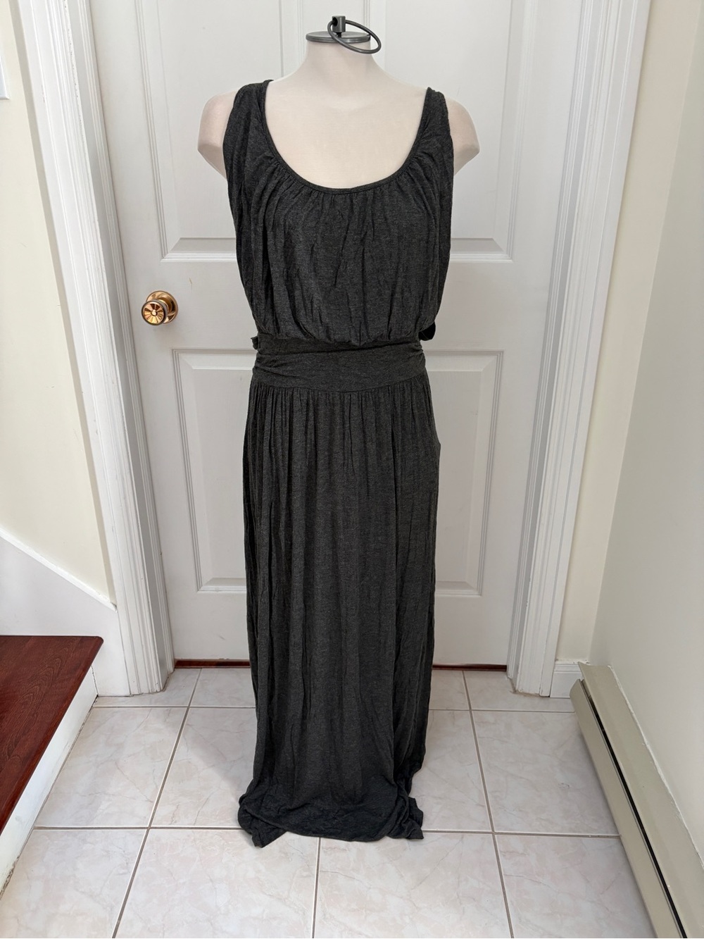 Ginger G Sleeveless Maxi Dress - Charcoal